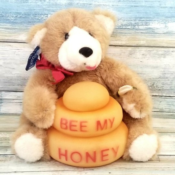 Vintage Applause Teddy Bear Plush 1986 Bee My Honey Q13